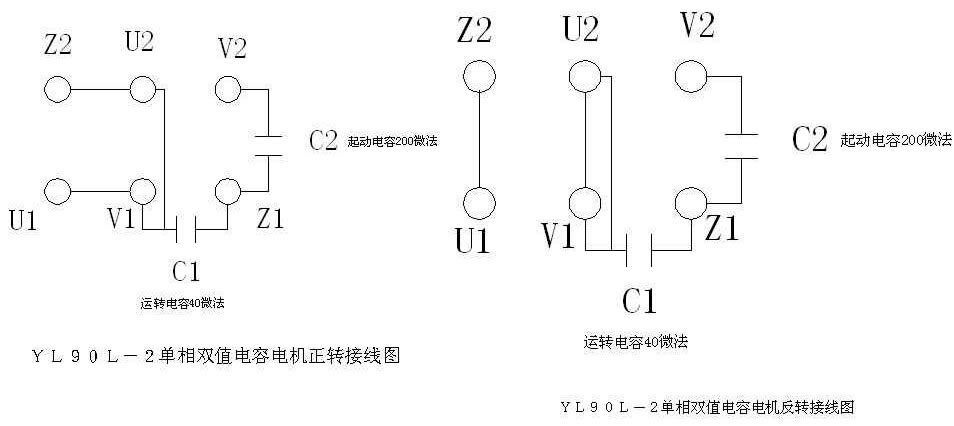 單相電機(jī)電容接線圖和方法步聚